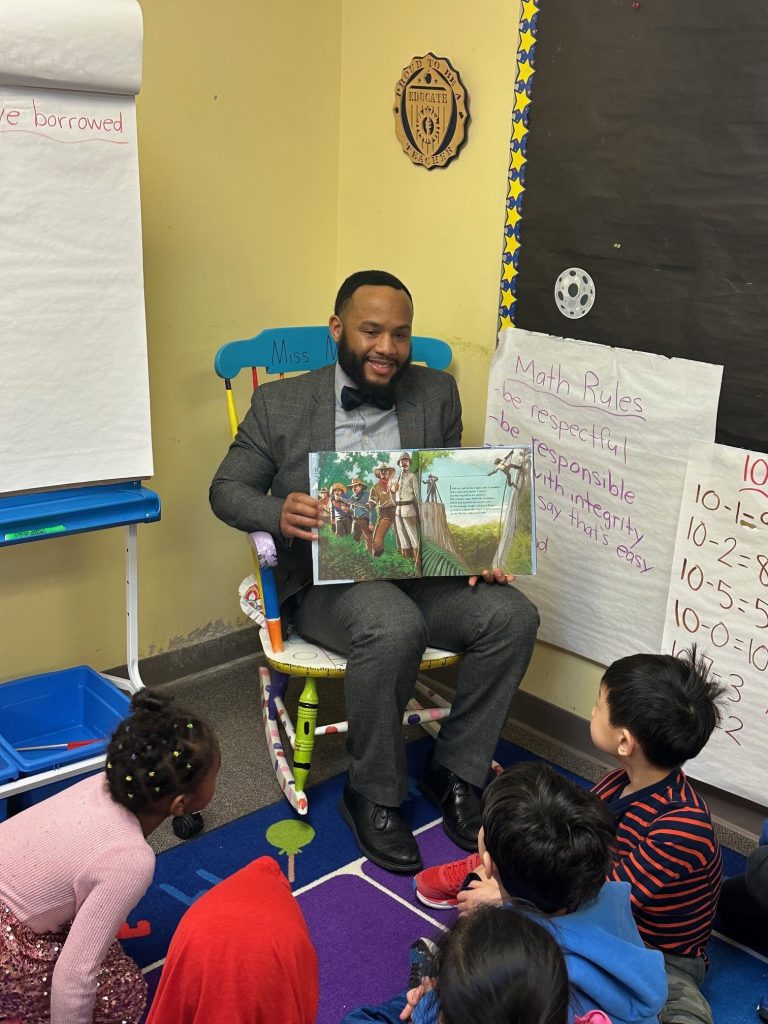 ASA Ray Gambrill participating in African American Read In